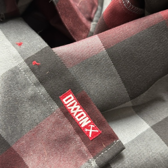 Dixxon Men's NWT Brawler Flannel Size 2XL in Maroon and Black Plaid - Picture 7 of 12
